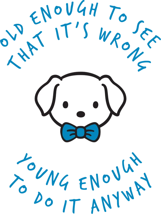 Hi Puppy phrase artwork